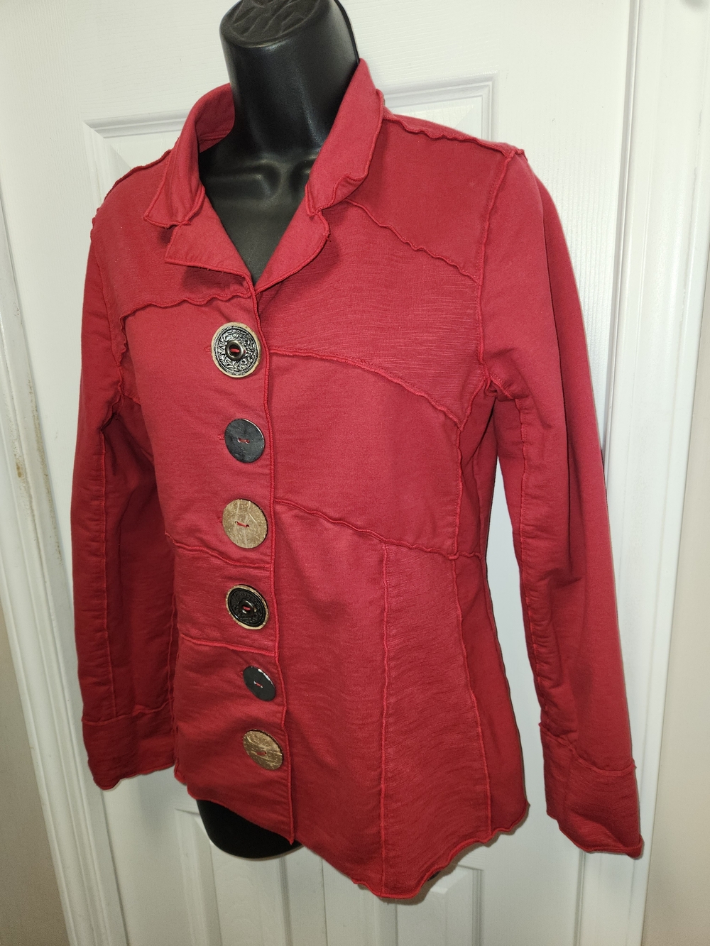 🍉Neon Buddha Button Front Jacket - Picture 7 of 7